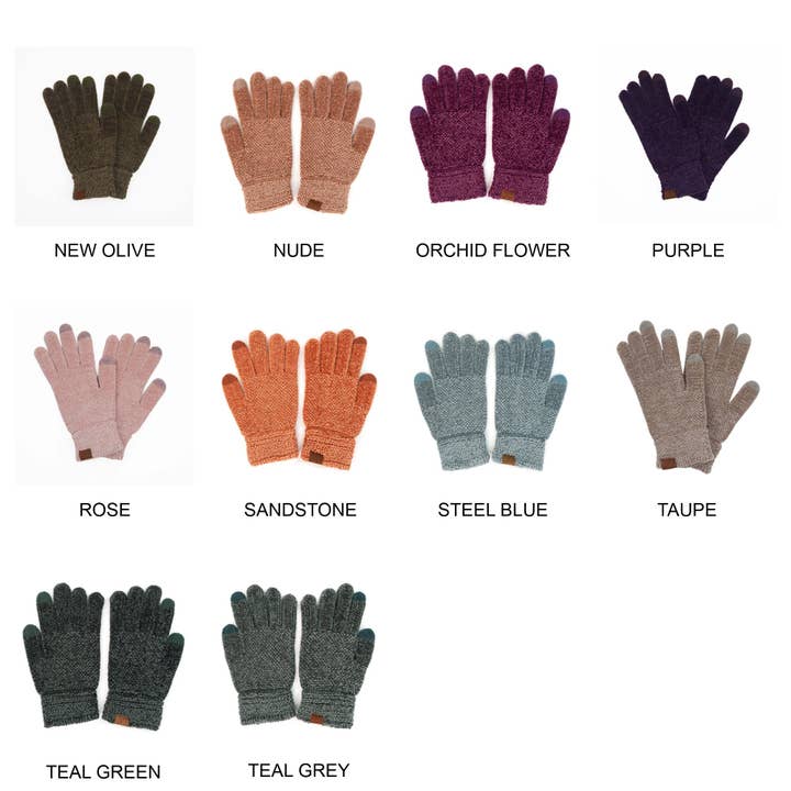 Truly Contagious - Wholesale Gloves - Women's - CC Chenille Touchscreen Glove ( G-9016 )