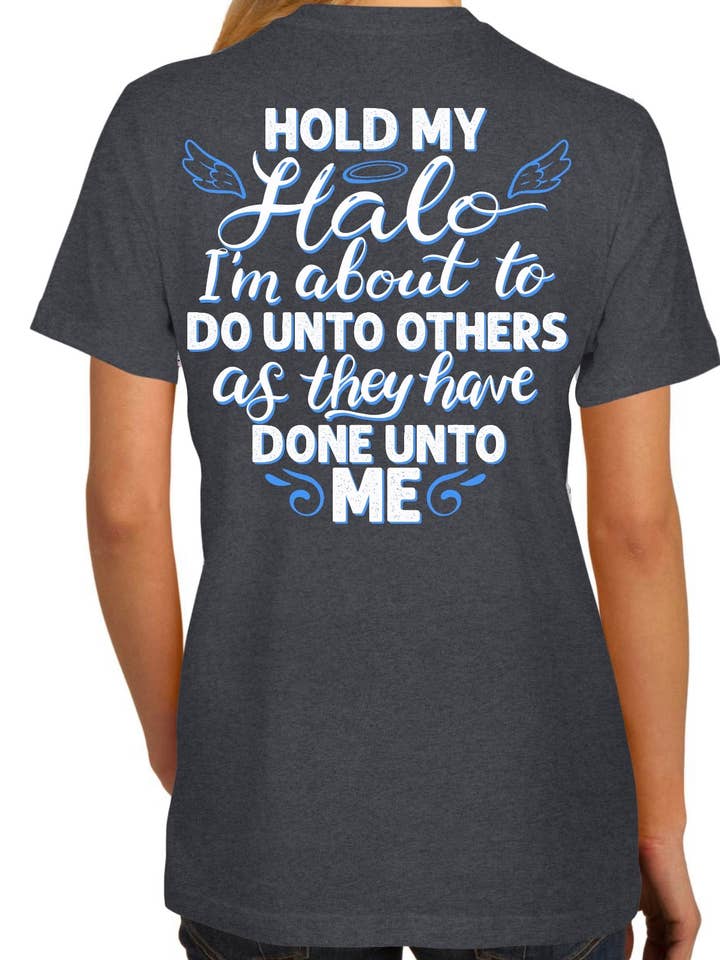 S348 Hold My Halo - Grigio melange per la vendita all'ingrosso da parte di Southern Attitude