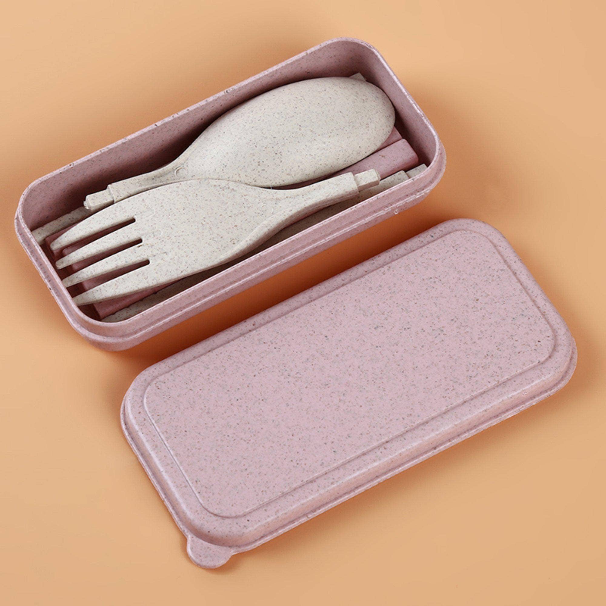 Homerely (We Cover All Import Duties) - Wholesale Assorted Cutlery Set - Mini Biodegradable Wheat Straw Cutlery Set1