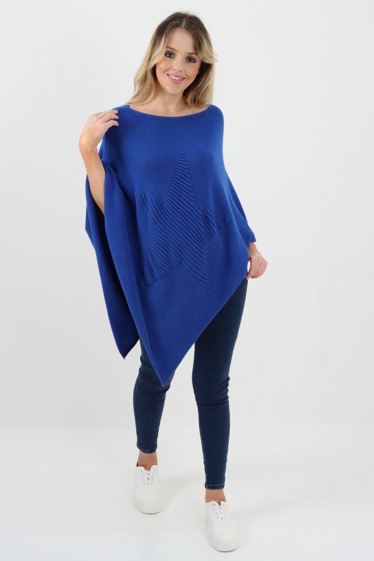 Miss Bold – wholesale Poncho – Women's – Italian Knitted Lagenlook Star Poncho39