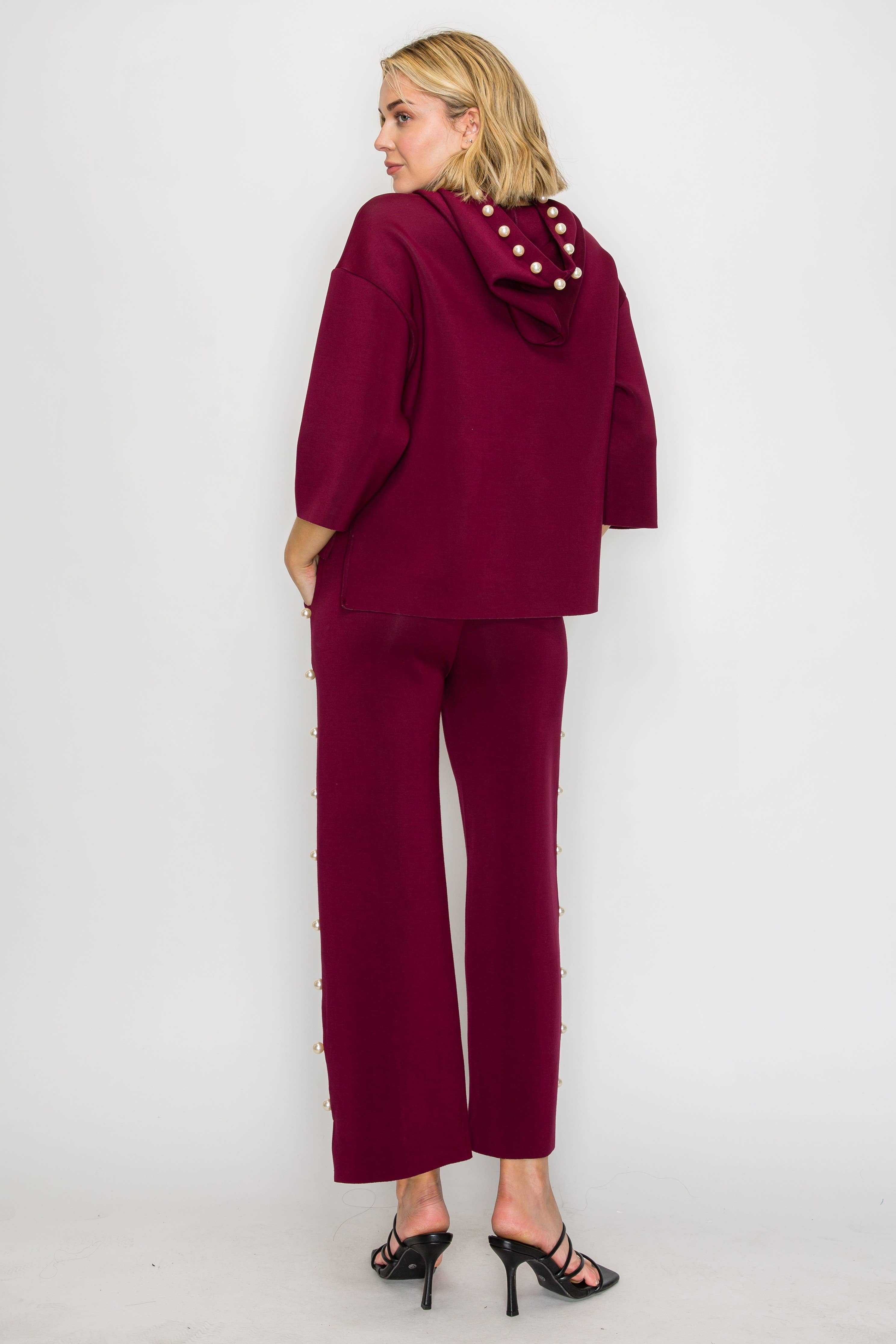 Joh Apparel – Großhandel Hose – Damen – Farrah French Scuba Pearl Lange Hose57