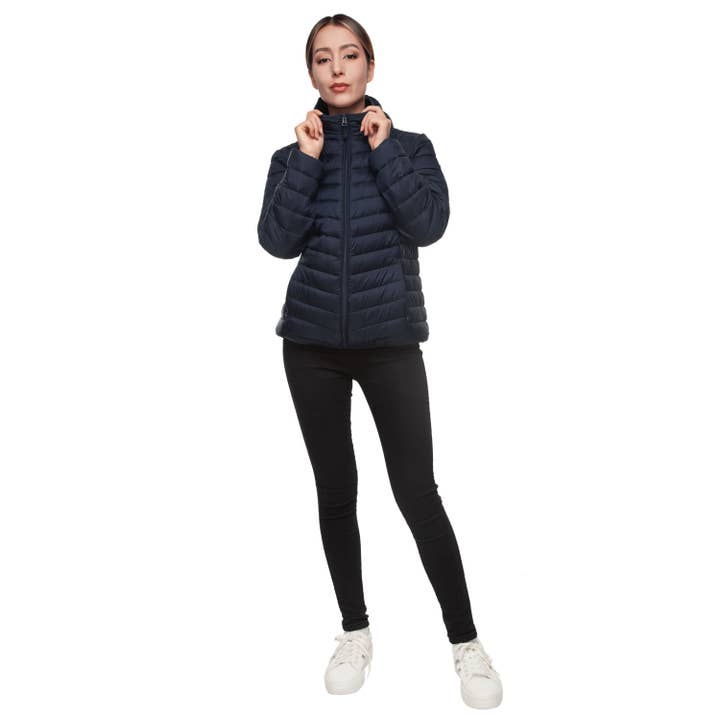 Rokka & Rolla - Wholesale Puffer Jacket - Women's - Women's Light Packable Puffer Jacket28