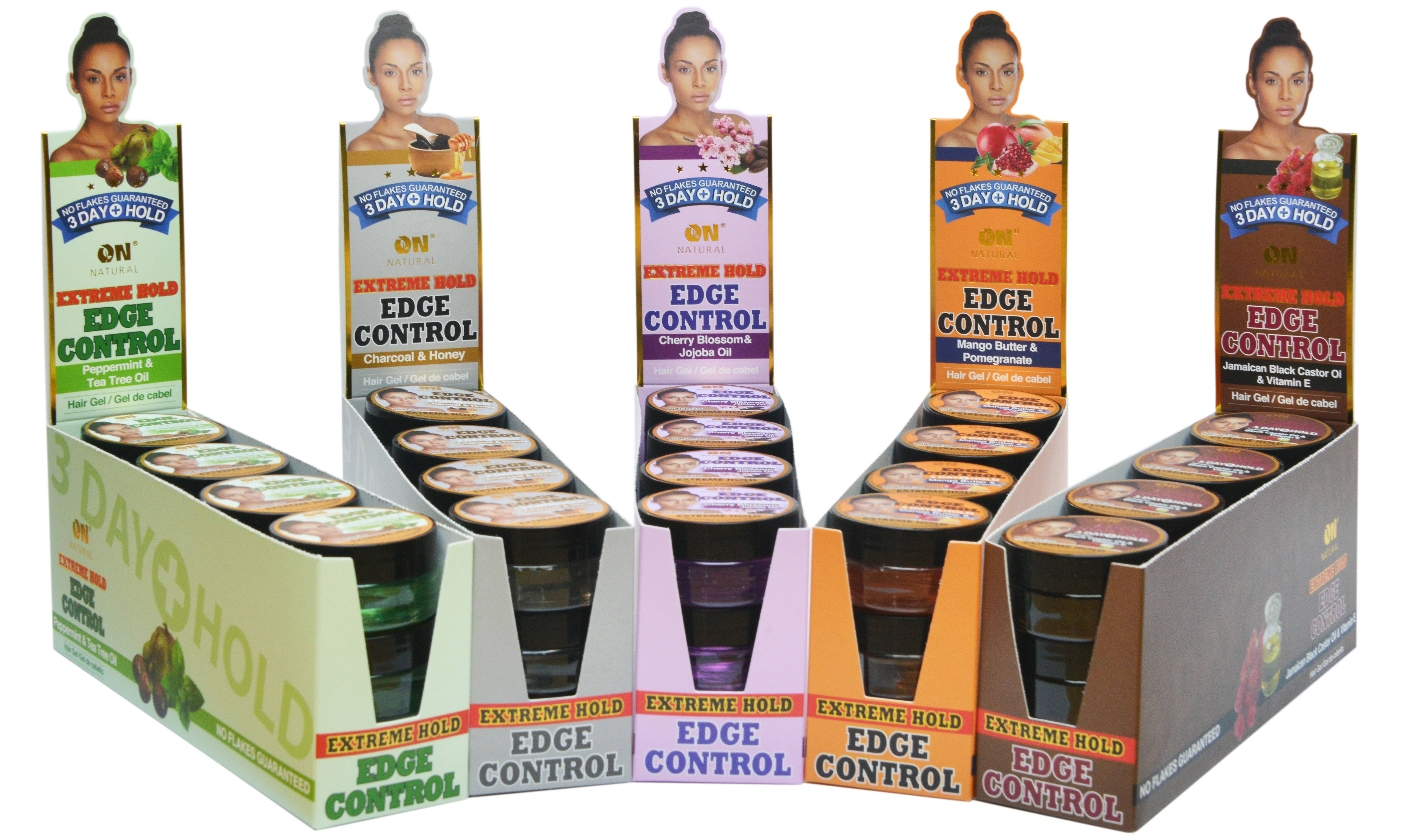 ON Natural USA - Wholesale Hair Styling Gel/Mousse - ON NATURAL - Edge Control  Extreme Hold [Peppermint & Tea]4