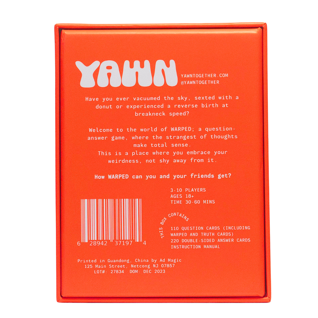 YAWN - Wholesale Card Game - WARPED: The Mind-Trip Card Game7