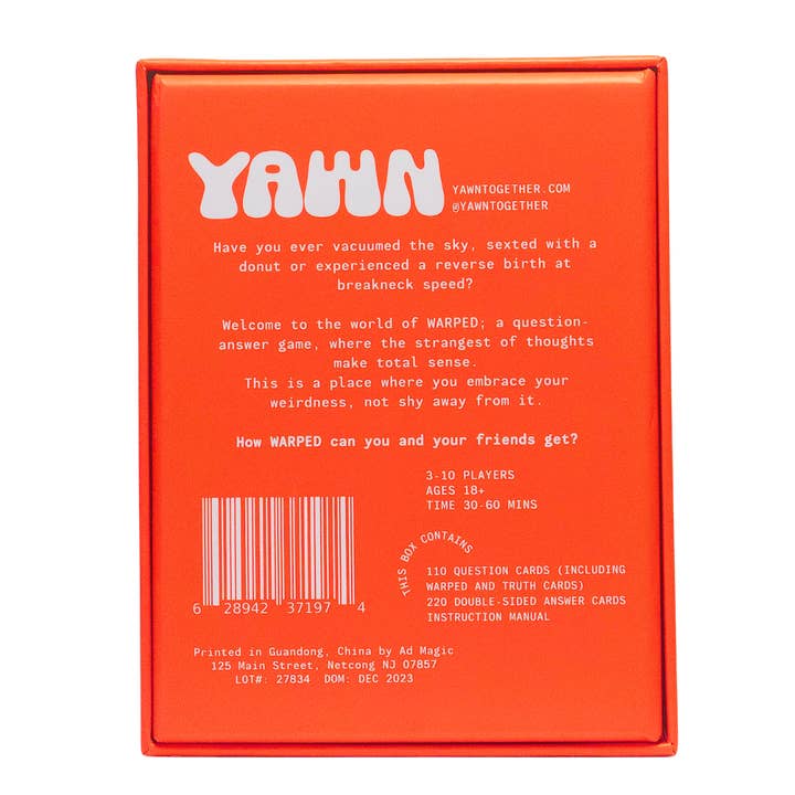 YAWN - Wholesale Card Game - WARPED: The Mind-Trip Card Game7