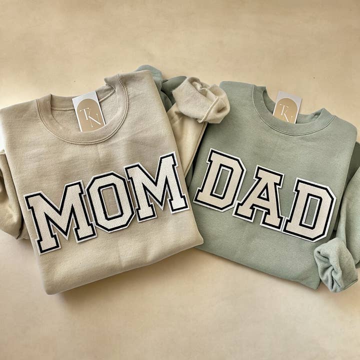 Mom Sweatshirt | Dad Sweatshirt | Gift for Mom | Gift for Da for wholesale by Threads And Needles, INC.