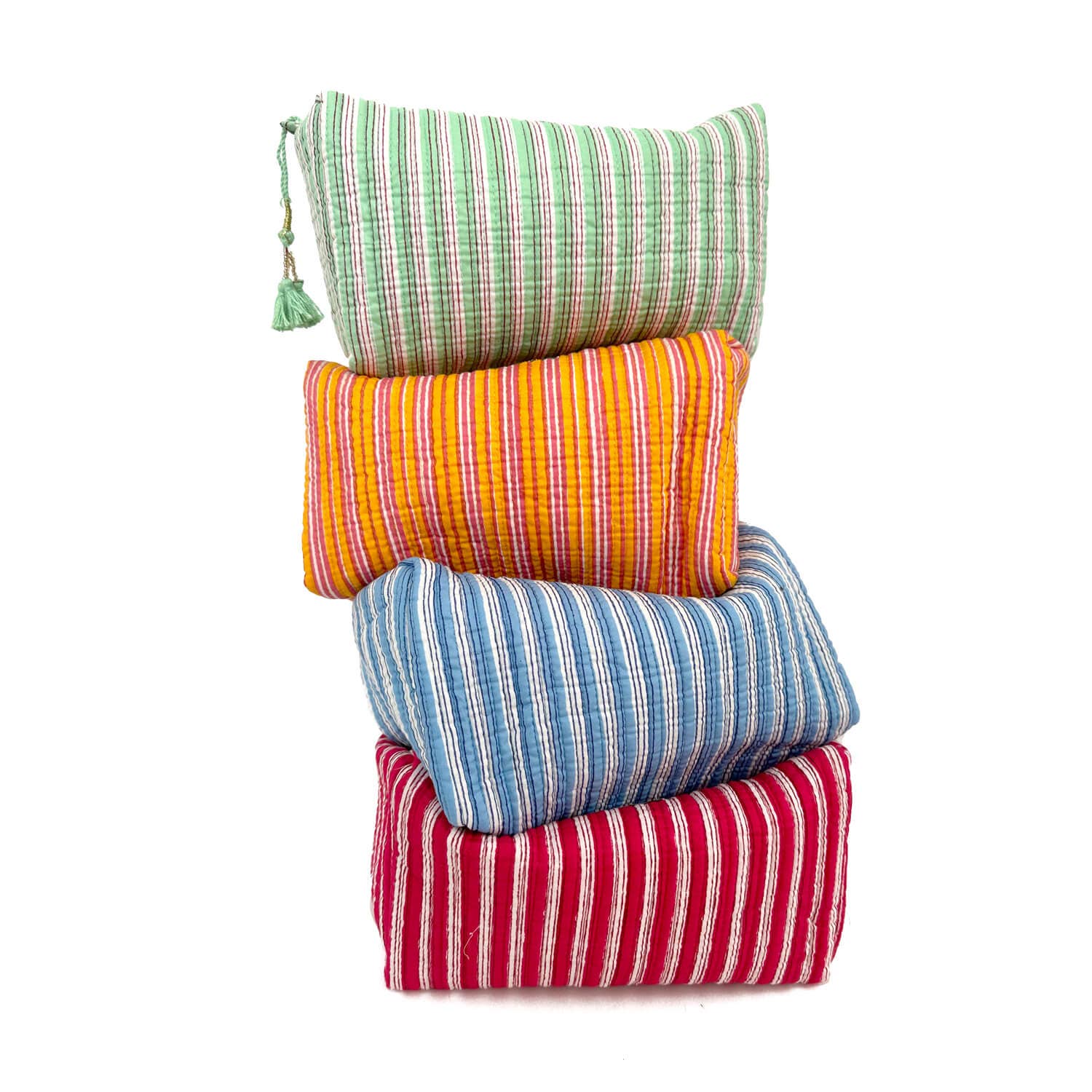 kikooni – bolsa de maquilhagem e cosméticos por atacado – Necessaire artesanal 'Stripes'10