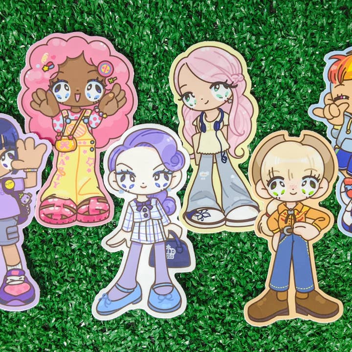 adesivo impermeabile Magic Pony Friend Group Gijinka per la vendita all'ingrosso da parte di Medium Mushroom