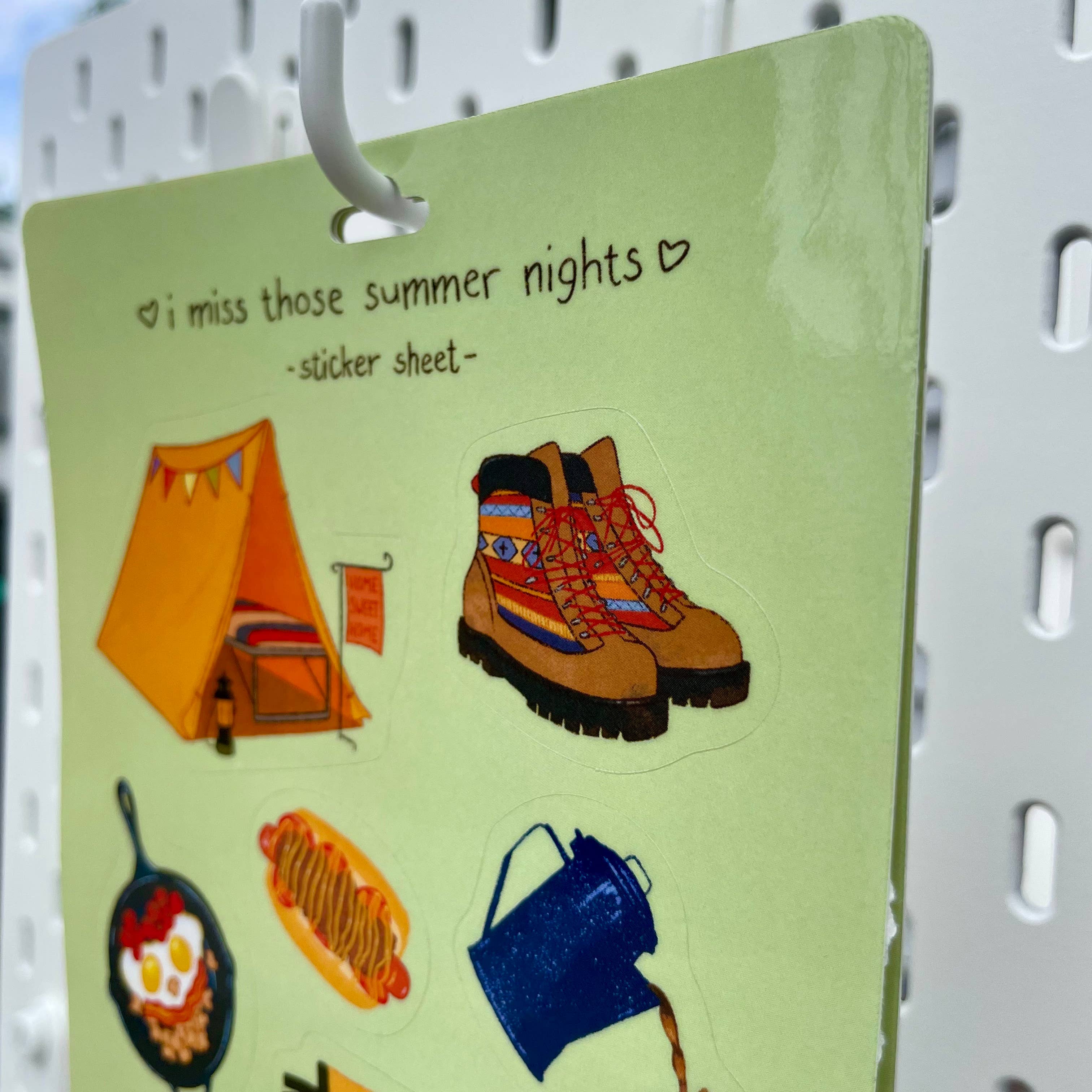 Tiday Art - Wholesale Sticker - Camping Vinyl Sticker Sheet – 5x7 Outdoor Adventure Designs1