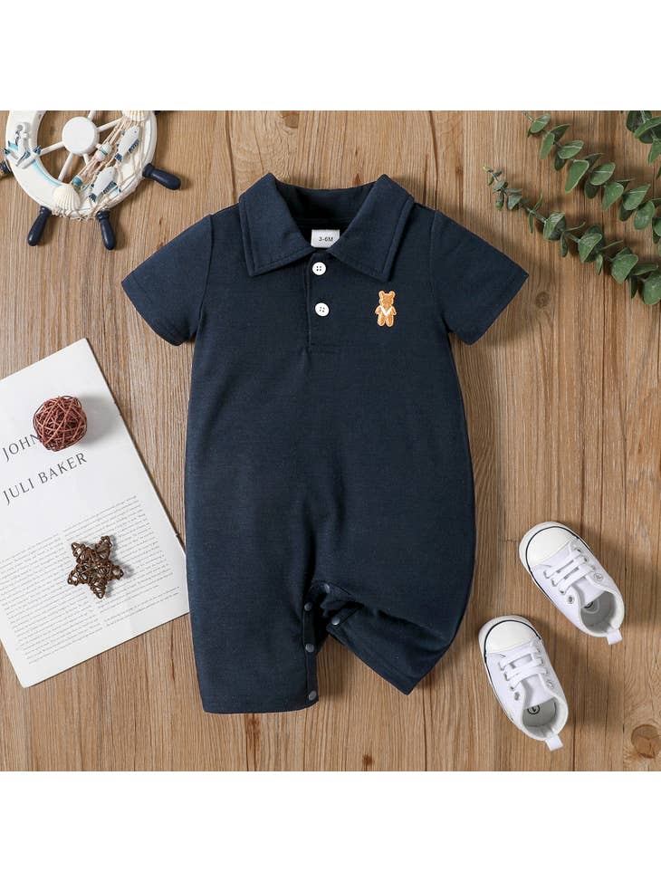 Baby boy top polo jumpsuit