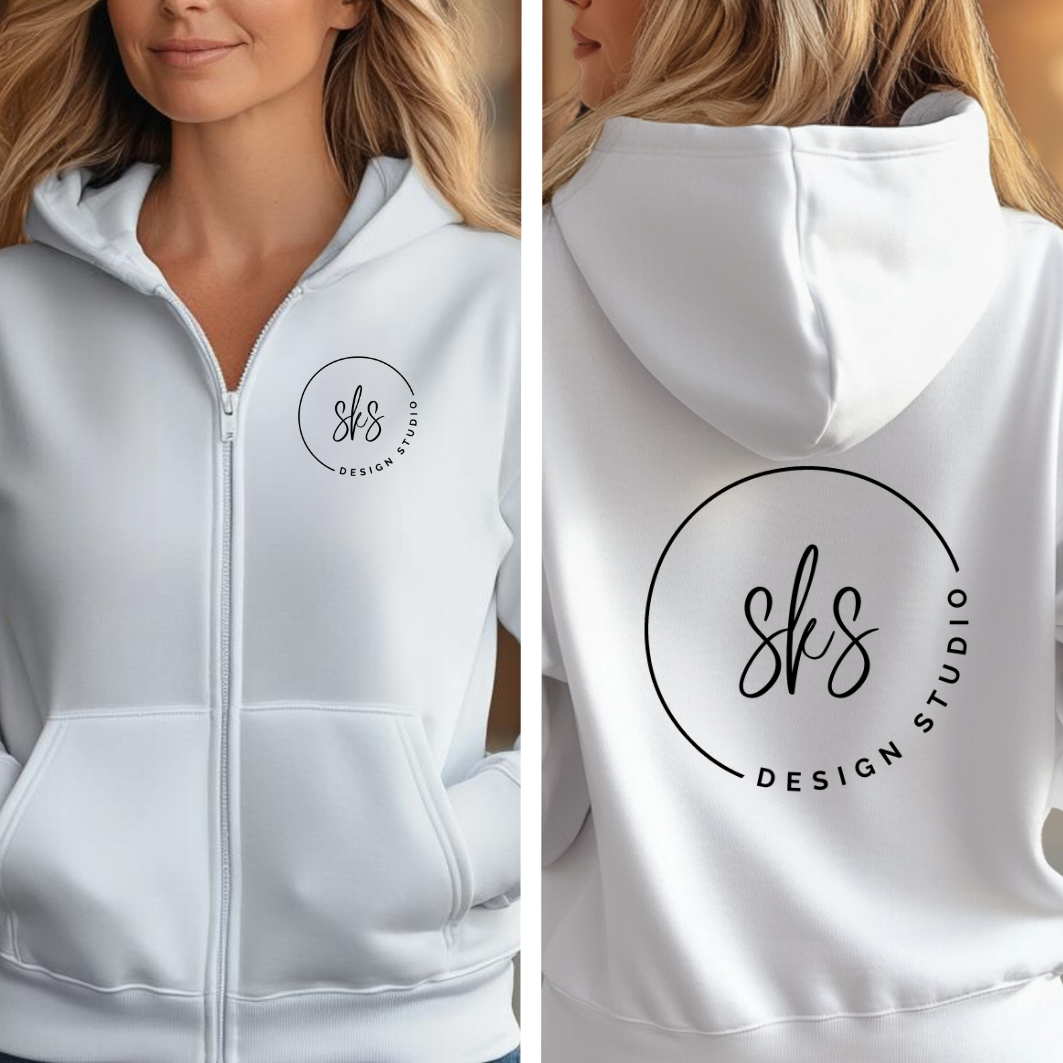SKS Design Studio - Wholesale Hoodie - Women's - CUSTOM LOGO | Unisex Zip Up Hoodie [GILDAN]7