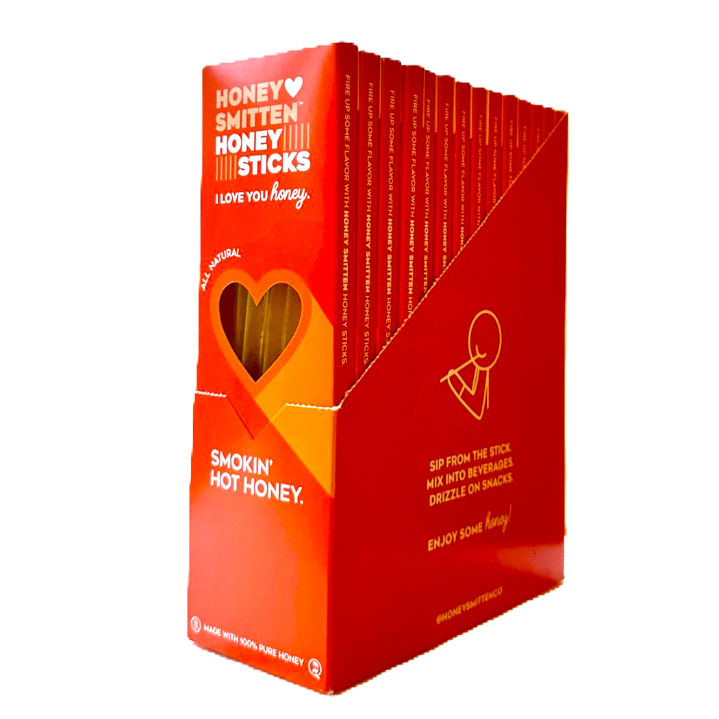 Honey Smitten - Wholesale Honey - Honey Sticks, SMOKIN' HOT HONEY. 14 units1