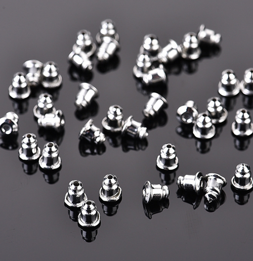 Zakka - Wholesale Stud/Post Earrings - 100pcsAll Style Clear Rubber Metal Earring Back Ear Stoppers6