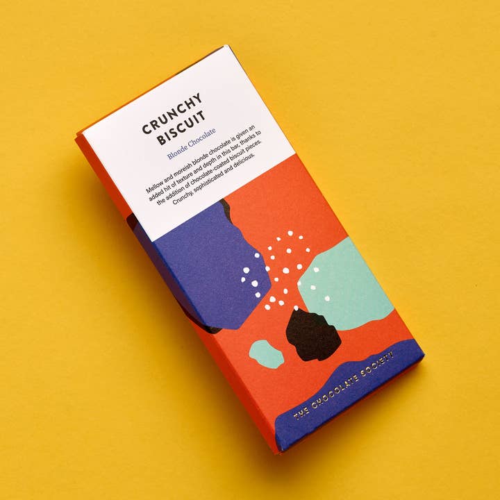 Crunchy Biscuit Chocolate Bar for wholesale by The Chocolate Society