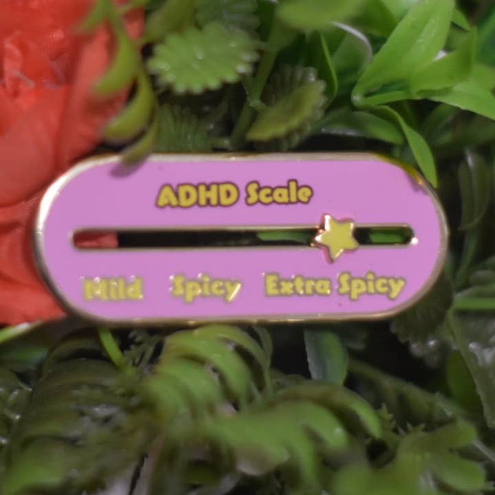 Sliding ADHD Scale Pin for wholesale by Bibipins