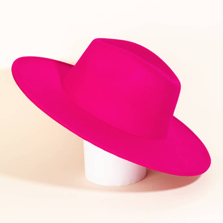Collections by Fame Accessories - Wholesale Fedora - Women's - Flat Brim Fedora Fashion Hat