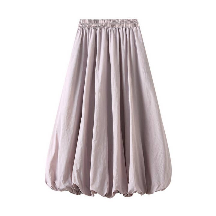 ACCITY - Wholesale Skirt - Women's - High-Waist Slim Fit Balloon Midi Skirt_CWBMS0367