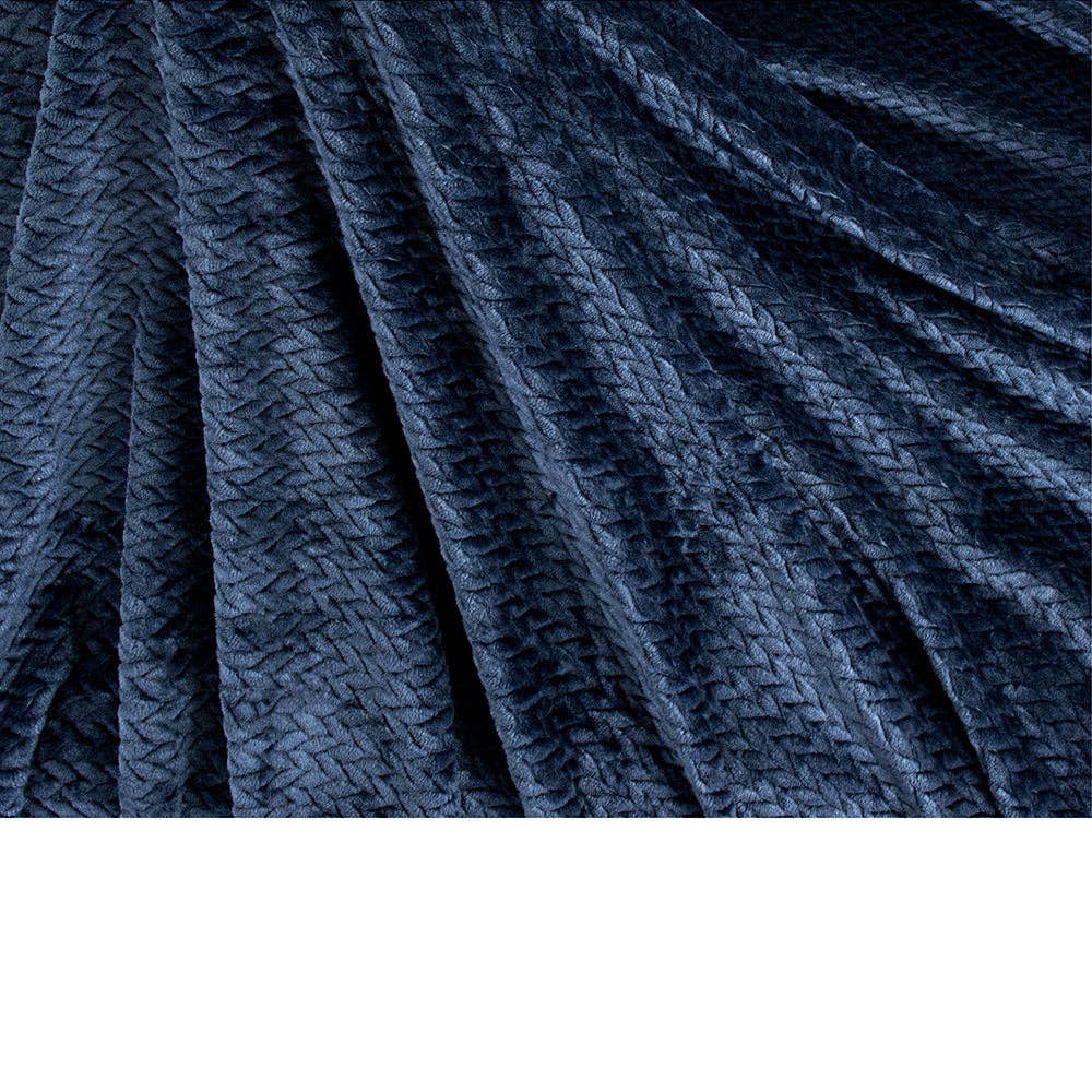 Pavilia – Manta para sofá por atacado – Cobertor de fleece texturizado com estampa de folhas63