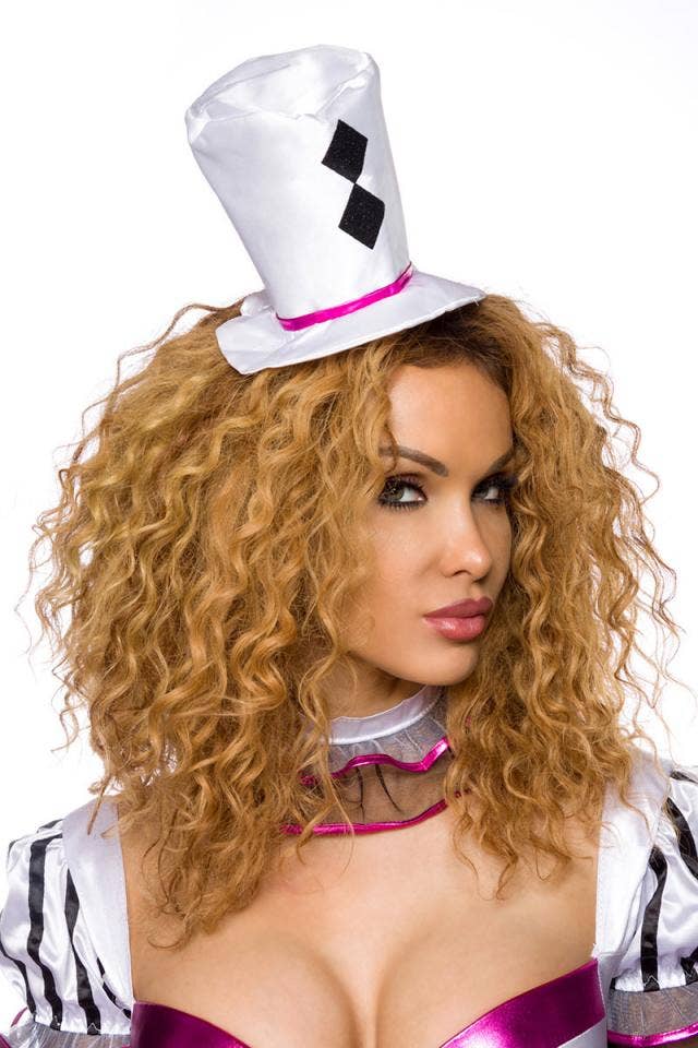 white pink Harlequin costume for wholesale on Faire2