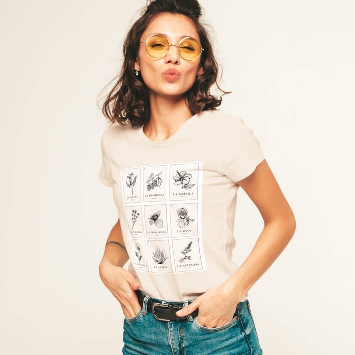 Las Yerbas Loteria T-shirt for wholesale by InnerPTTRN