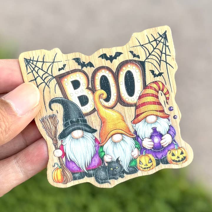 "Boo" Nisser Bambustræ Klistermærke, Fremstillet i Las Vegas for engroshandel hos AFK Design Co