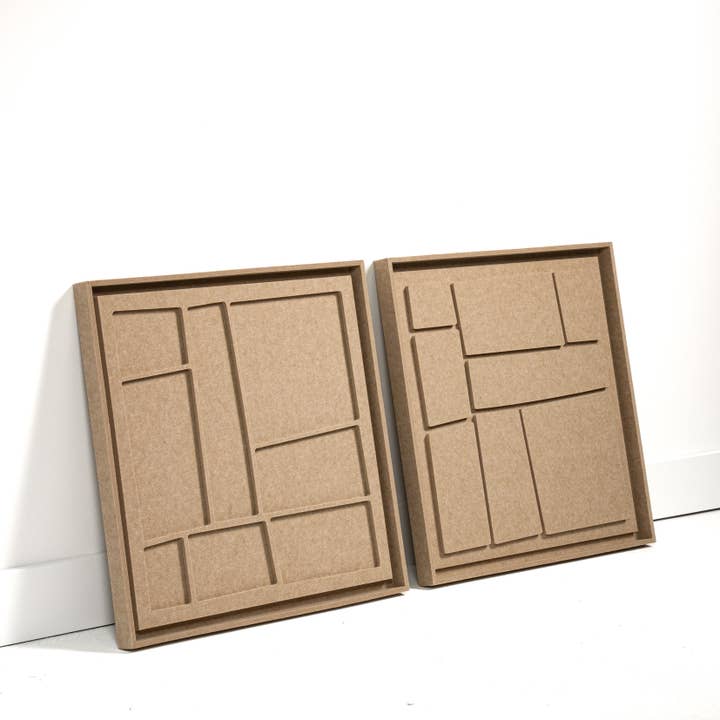 FeltArt Artura Lyse sandbeige Størrelse S 60 x 60 cm Sæt af 2 for engroshandel hos FeltArt