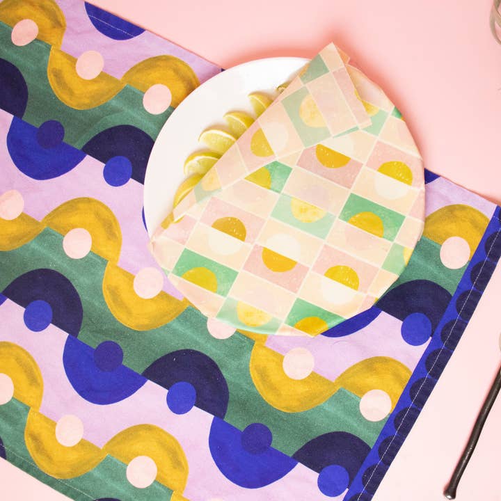 Geo Organic Tea Towel for wholesale by Supra Endura