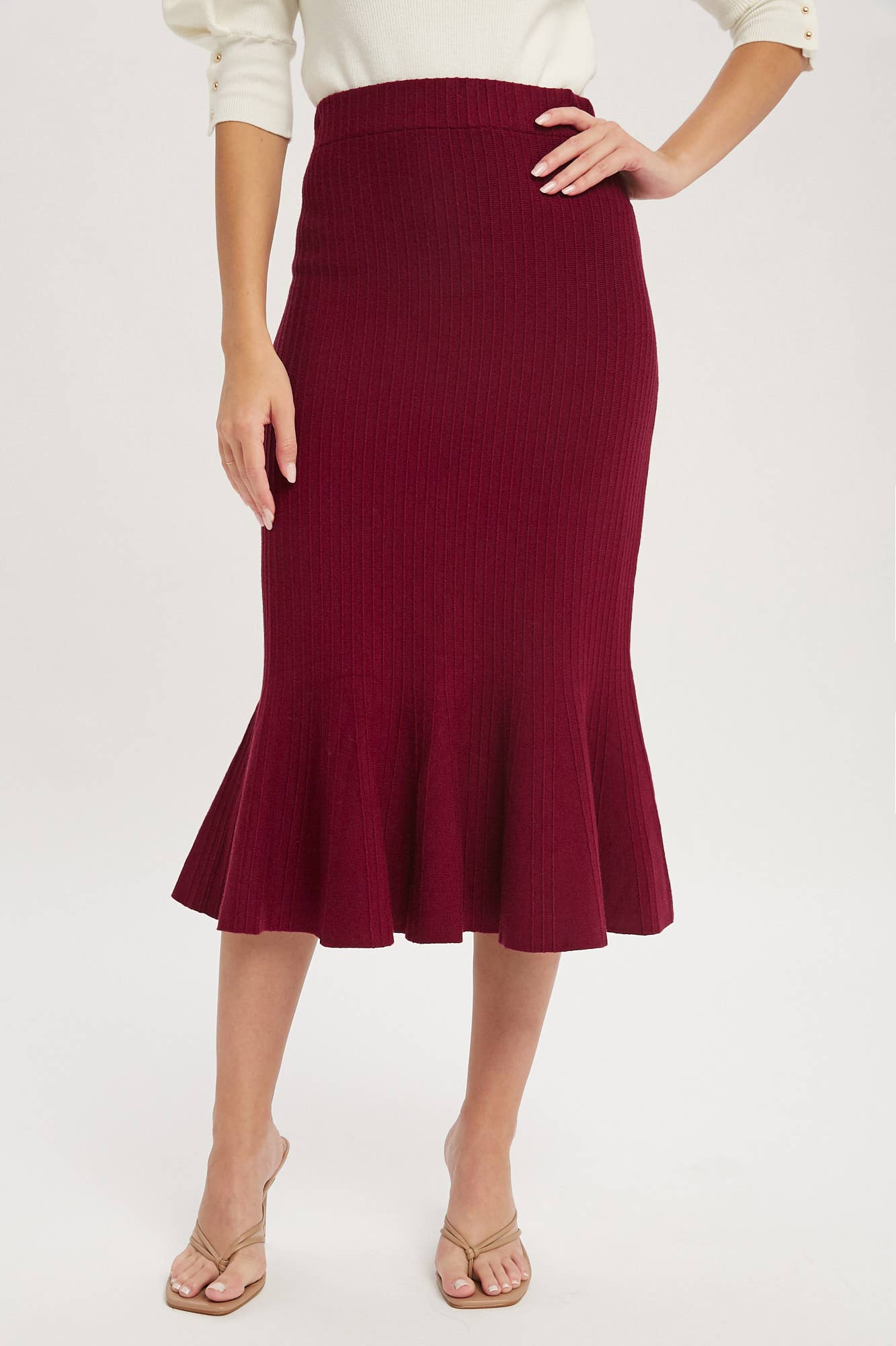 Bluivy - Wholesale Skirt - Women's - MERMAID SWEATER MIDI SKIRT2