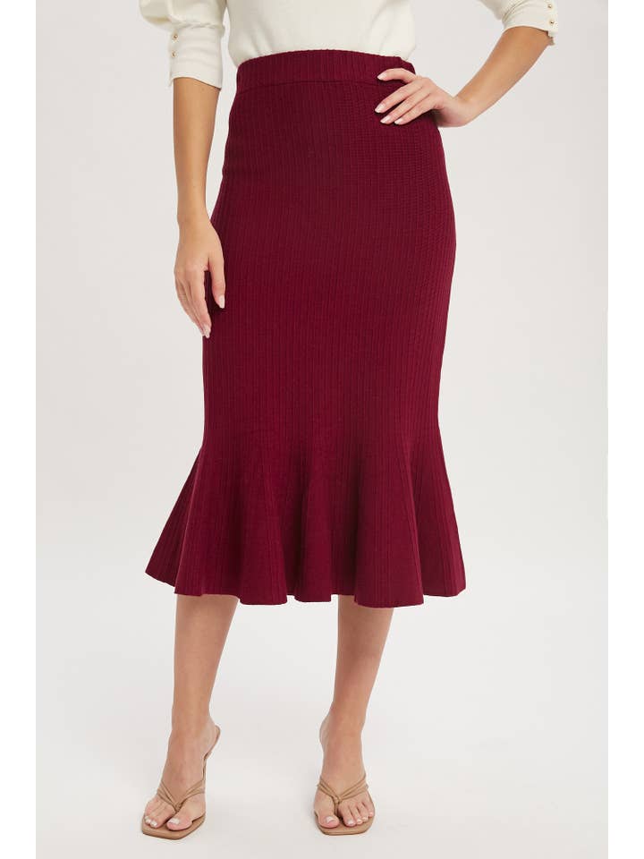 Bluivy - Wholesale Skirt - Women's - MERMAID SWEATER MIDI SKIRT2