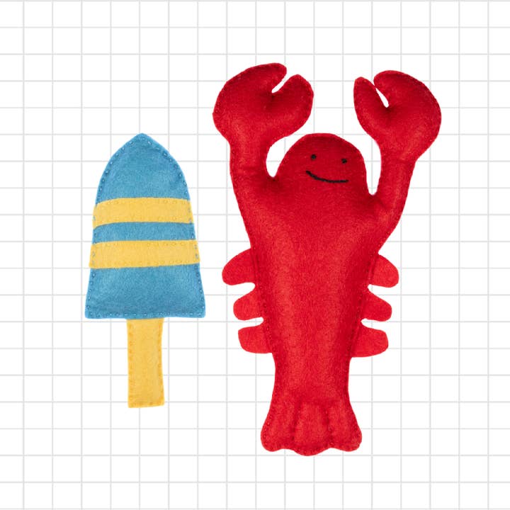 Mimihali - Wholesale Craft sewing kit - Lobster and Buoy Wool Felt Sewing Kit – DIY Craft2