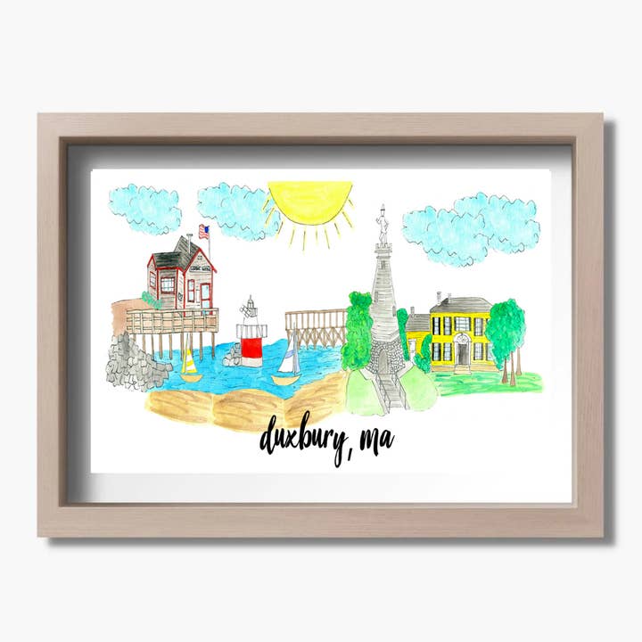 Duxbury, MA Print per la vendita all'ingrosso da parte di Island Haus Co