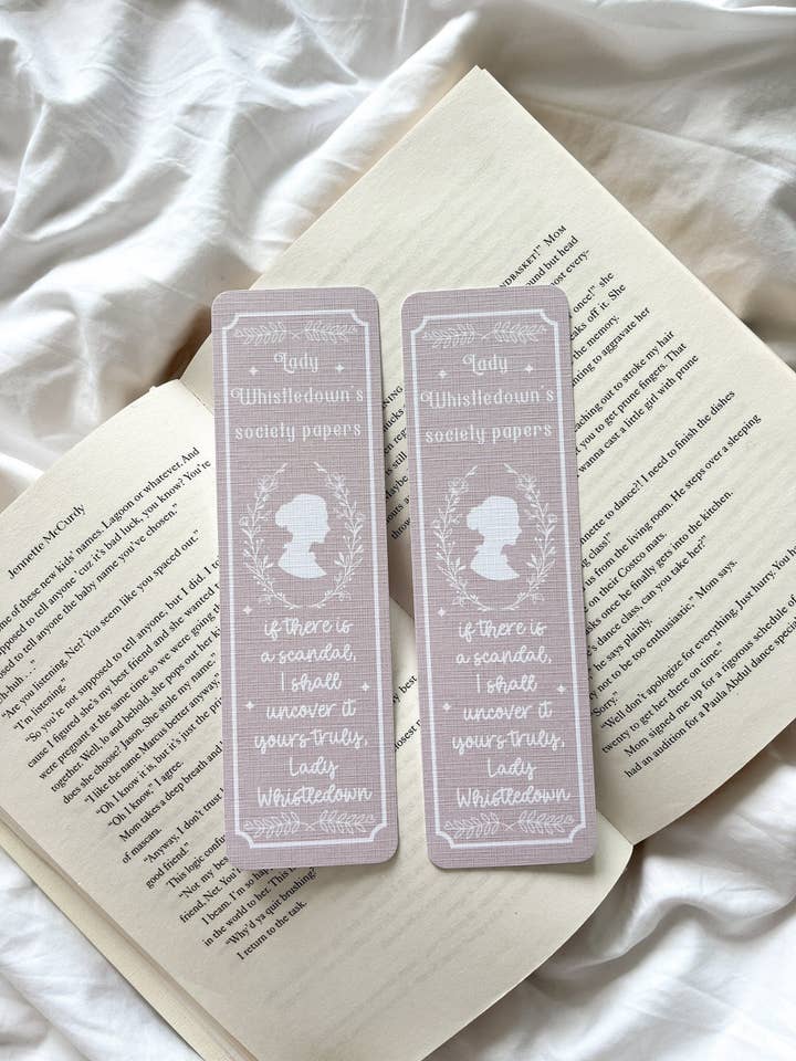Society Papers Bookmark | Regency Romance Era for wholesale by Fleurs on Sunday