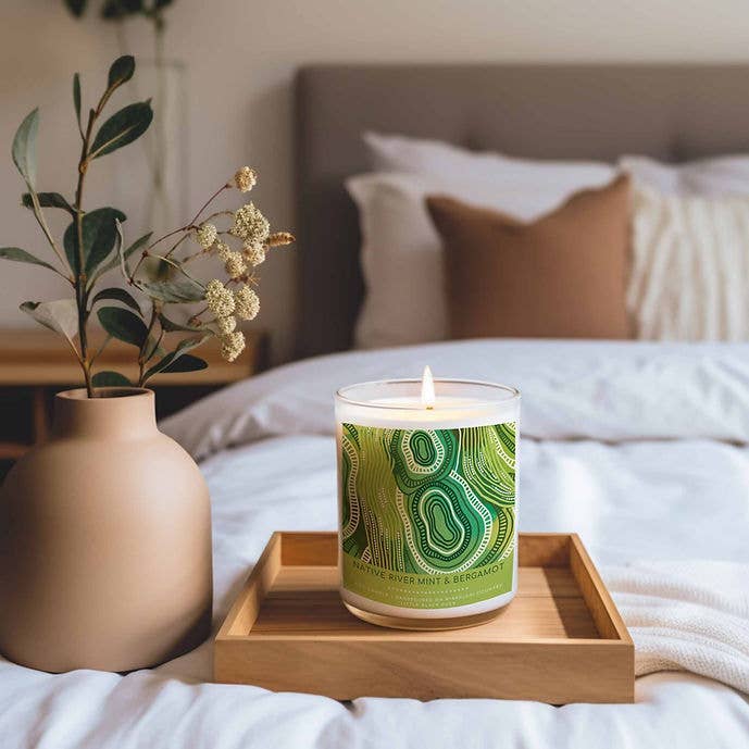 Vela Native River Mint & Bergamota por atacado de Little Black Duck Homewares