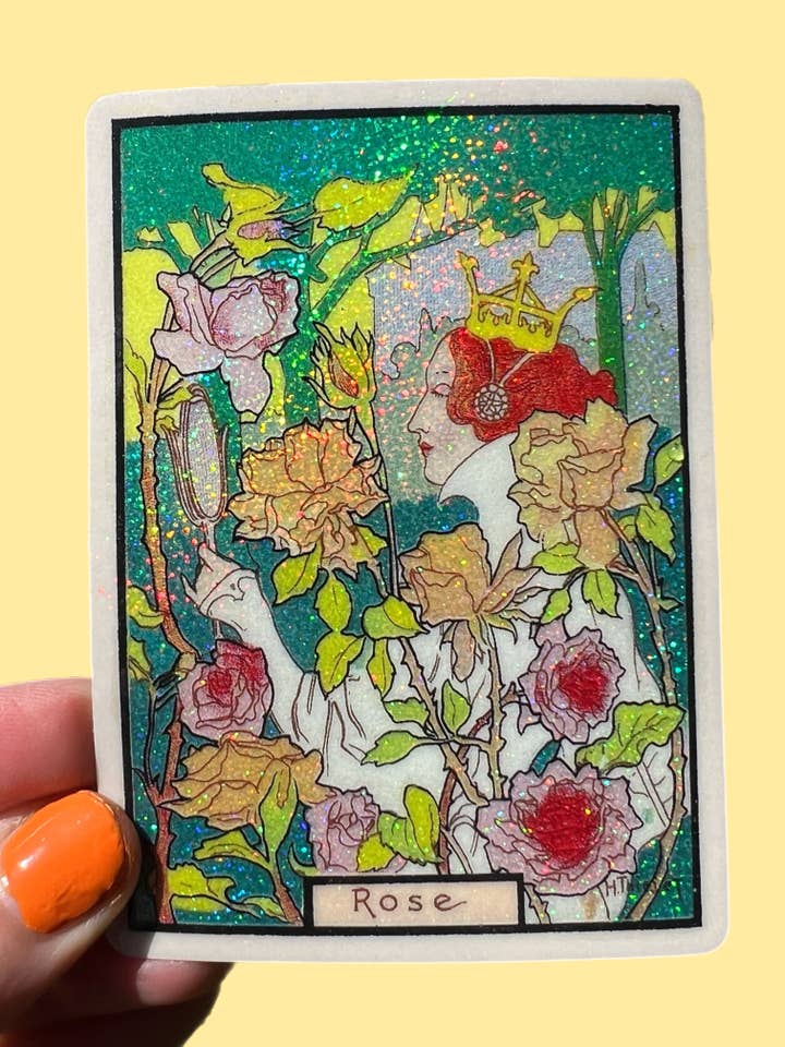 Autocollant Reine des Roses 3 pouces pour la vente par Astral Weekend