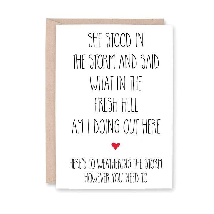 She Stood in the Storm for wholesale by Striped Hat Studio