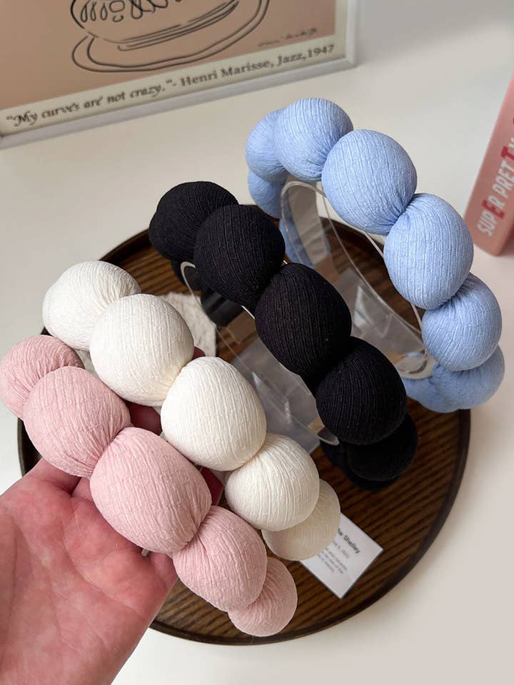 Sponge Twist Clouds Hairband DPJH8 for wholesale by Dipped Shop