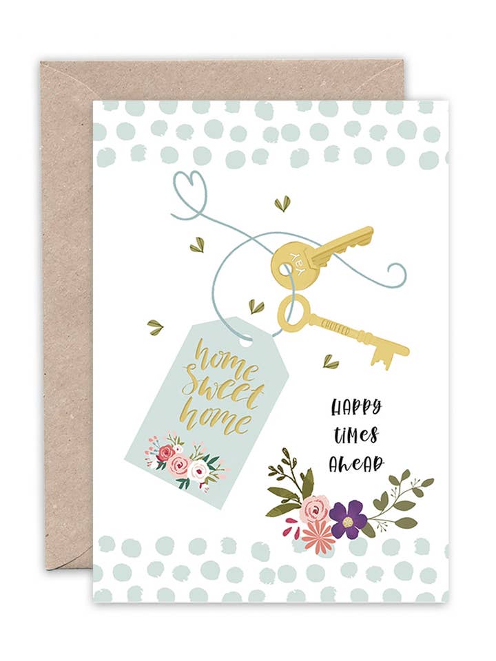 HOUSE KEYS NEW HOME CARD for wholesale by Emma Bryan Design
