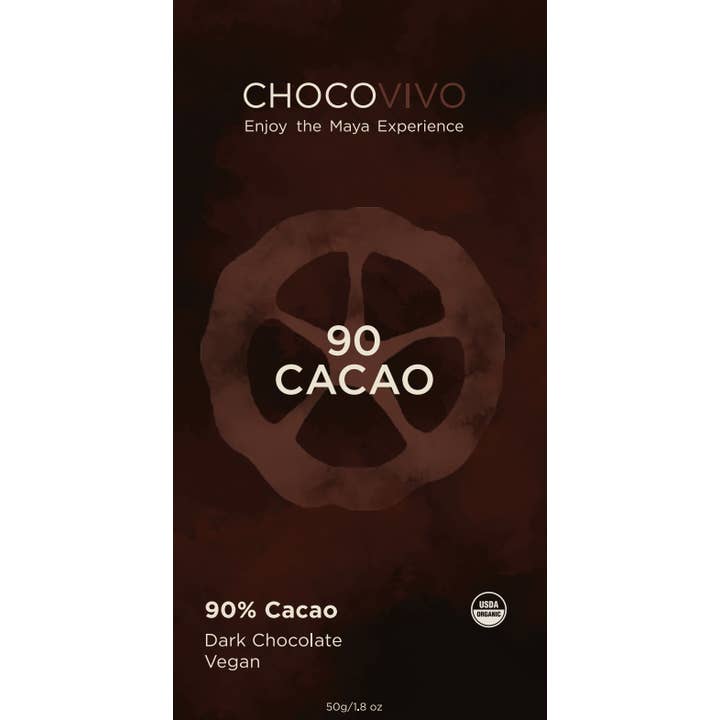 ChocoVivo - Wholesale Chocolate Bar - 90% Cacao Dark Chocolate Bar