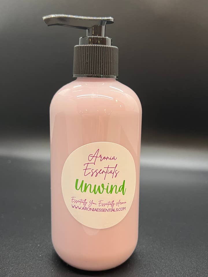 Unwind Eucalyptus & Spearmint Body Lotion for wholesale by Aronia Essentials