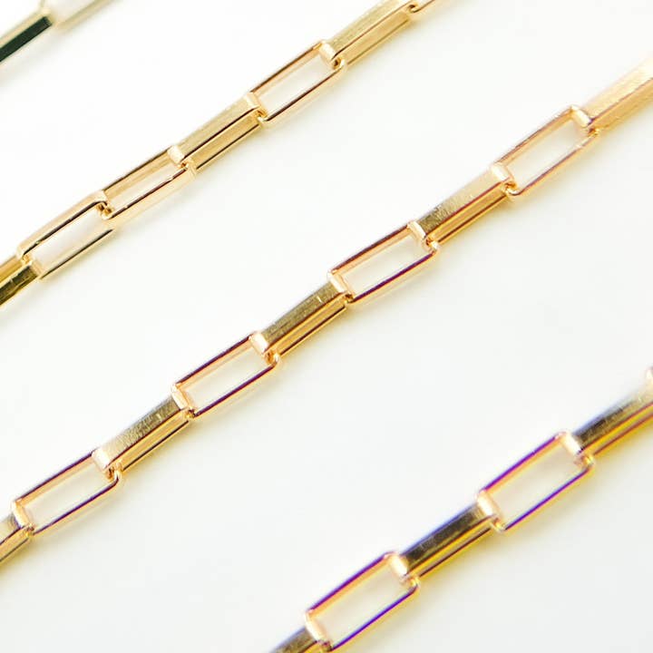 Tresor Jewelry Inc. - Wholesale Link & Chain Necklace - 1295GF. 14k Gold Filled Box Link Chain