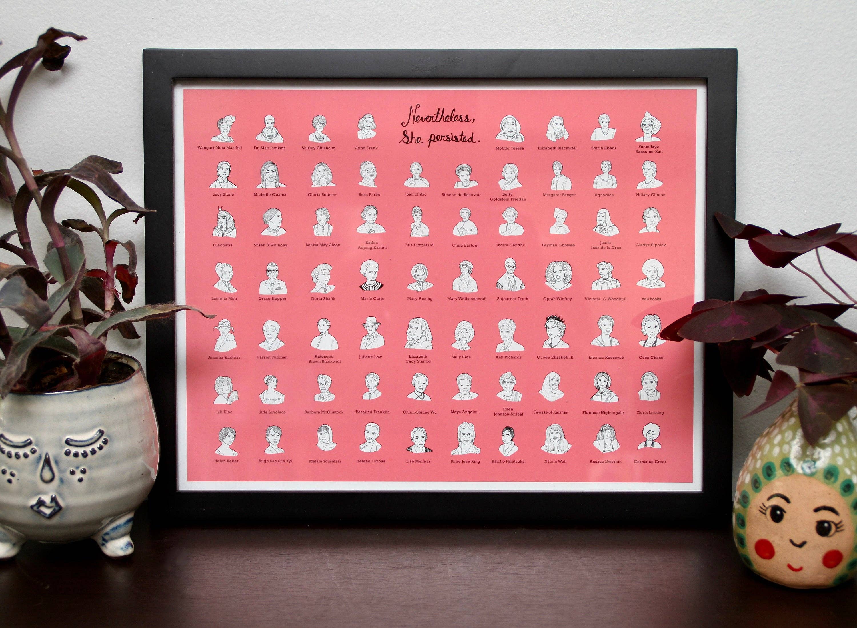 Jodi Lynn's Emporium of Doodles - Wholesale Art Print - Nevertheless She Persisted - Women's History Print2