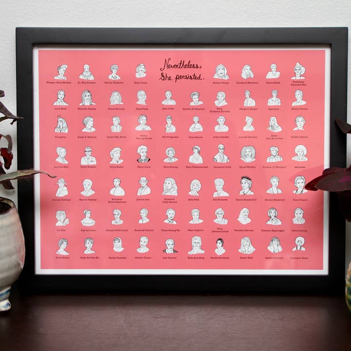 Jodi Lynn's Emporium of Doodles - Wholesale Art Print - Nevertheless She Persisted - Women's History Print2