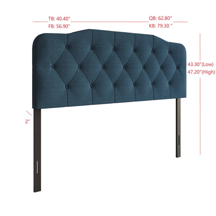Home Design - Wholesale Headboard - Home Design Albany Tufted Upholstered Headboard3