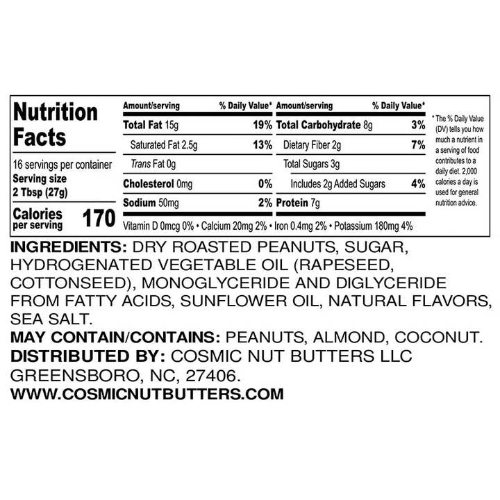 Cosmic Nut Butters - Wholesale Nut Butter - Pumpkin Spice Peanut Butter - 15.25 oz. Naturally Flavored1