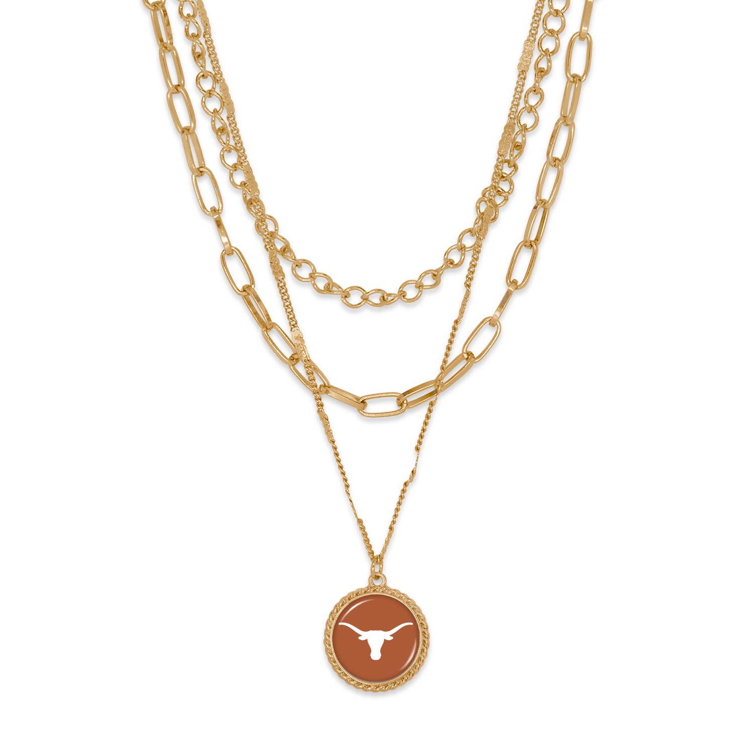 From The Heart - Wholesale Pendant/Charm Necklace - Texas Longhorns Sydney Necklace0
