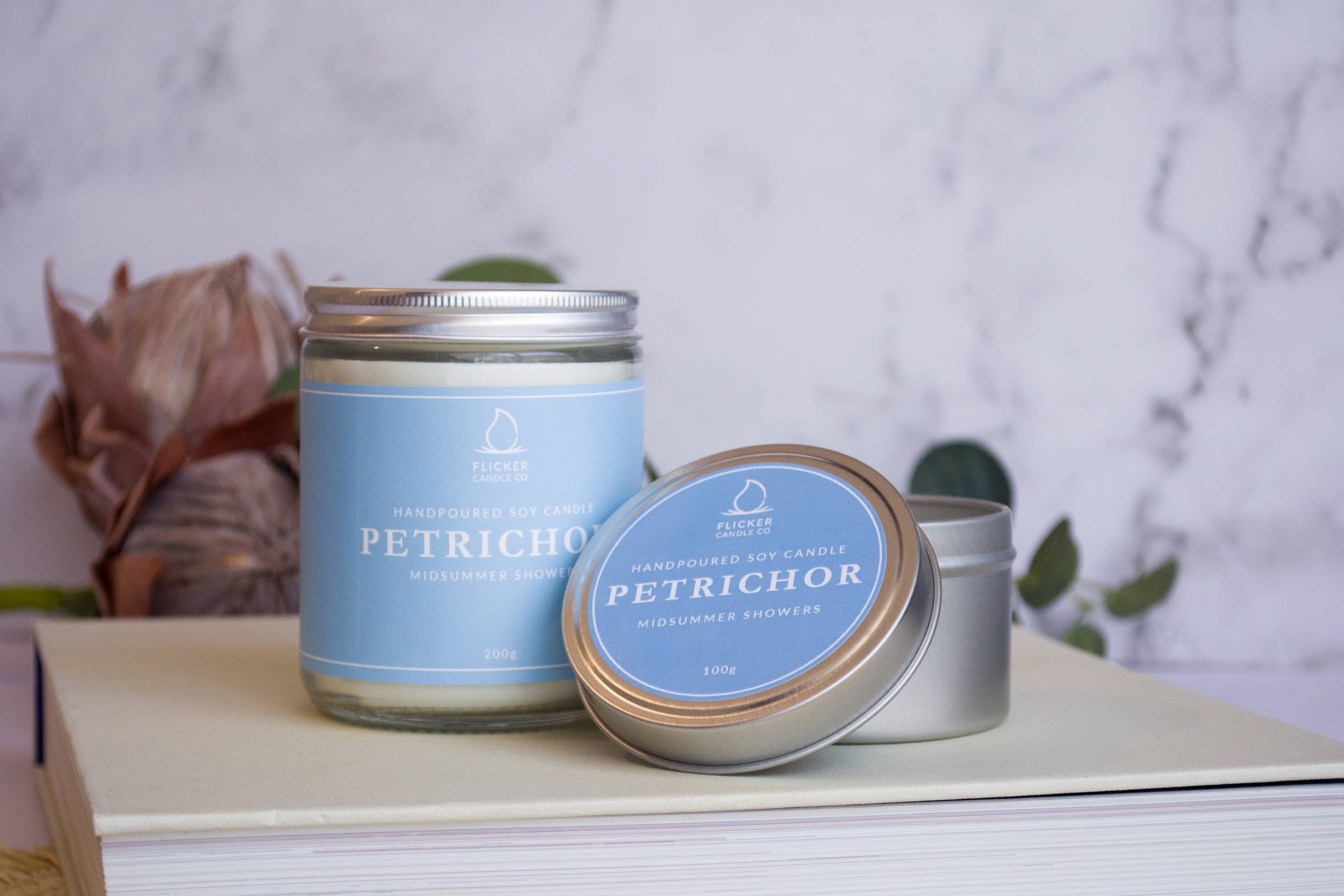 Flicker Candle Co - Wholesale Jar/Filled Candle - Petrichor Soy Candle2