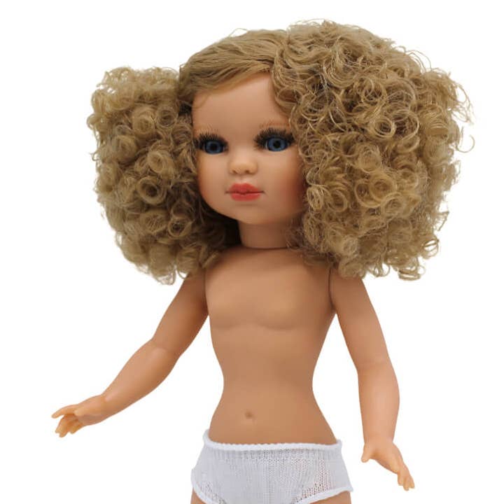 Folk Artesanía Muñecas - Vente Poupée – enfant - Poupée nue Simona Folk Artisanat original cheveux bouclés3