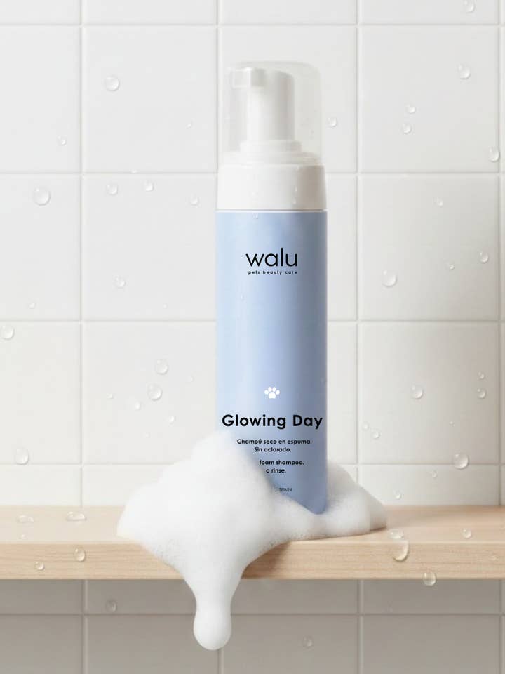 Champú seco en espuma para perros para venta al por mayor de Walu Pets