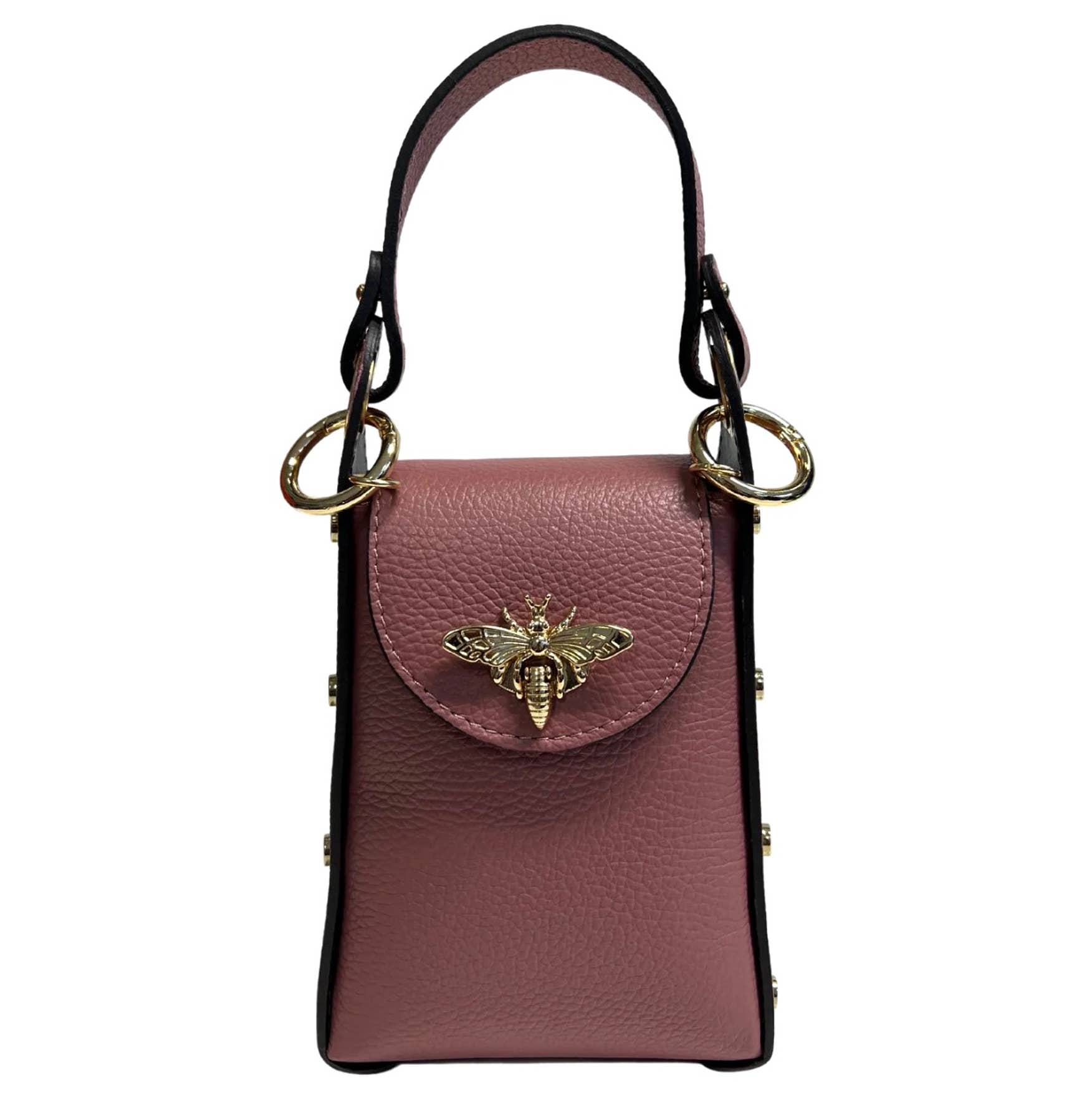 MODARNO - Wholesale Top Handle Bag - Women's - Modarno mini bag in genuine leather dollar with bee-shaped l29