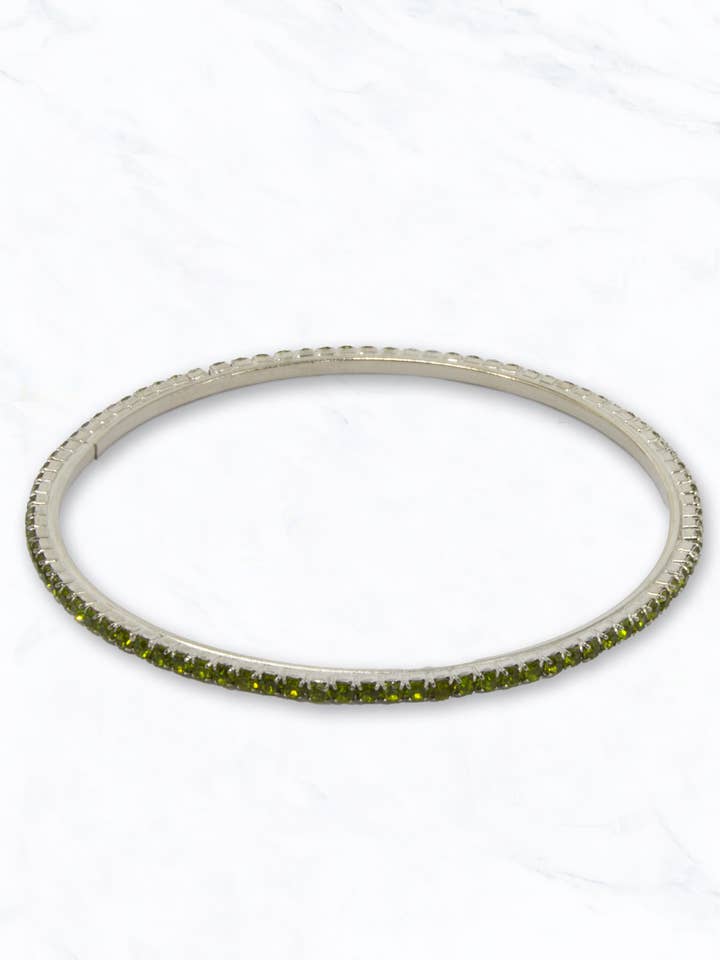Slim Crystal Bangle Bracelet for wholesale by Suzie Q USA
